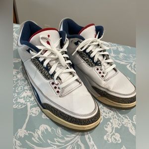 Jordan 3 Retro OG Mid True Blue/sz 12.5